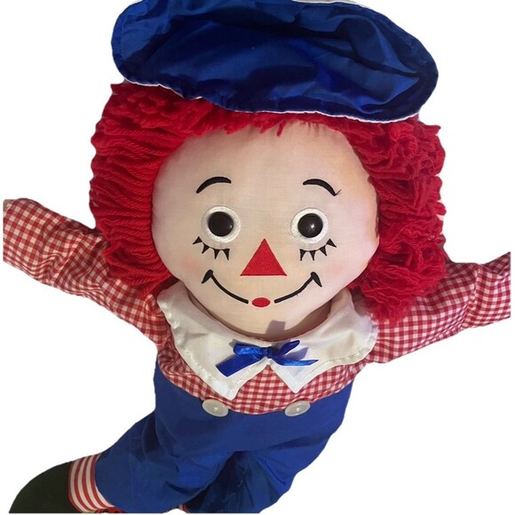 15' Vintage 1981 Applause Raggedy Andy Doll #8457 "80th Birthday" - Picture 2 of 16